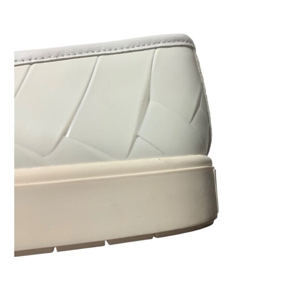 VINCE. Solid White Leather Basket Weave Blair Slip-On Women's Sneakers Size 6.5M - Picture 9 of 9